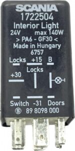 Releu de iluminare cabină scania 1722504 interior light 24v max 140w made in hungary