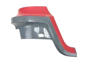Capac bara față dreapta mercedes – model cu margine roșie și gri, coduri a9608859508 și a9608856701