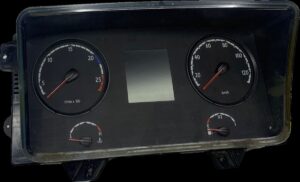 Ceas de bord scania cu turații, vitezometru, indicator combustibil și temperatura motorului