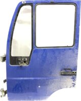 Ușă stânga pentru camion, albastră, cu geamuri și mâner
