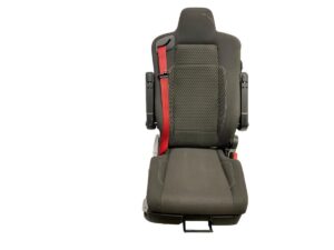 Scaun pasager single renault 7421277724/7422751272 – negru cu centura roșie