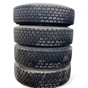 Set roți 4 bucăți bridgestone 315/80r22. 5