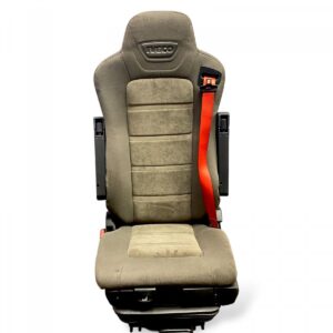 Scaun pasager single iveco cu centură de siguranță roșie 1 Scaun pasager single iveco cu centură de siguranță roșie