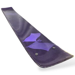 Placă snowboard violet cu model aripi de liliac 1 Placă snowboard violet cu model aripi de liliac