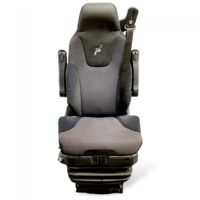 Scaun șofer Scania - Negru și Gri, Ergonomic, cu centură de siguranță integrată