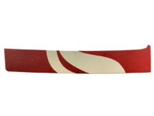 Spoiler lateral cabină stânga Mercedes A9417909044 - roșu cu model alb