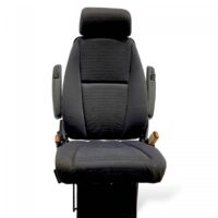 Scaun pasager single Scania negru - compatibil cu modele multiple