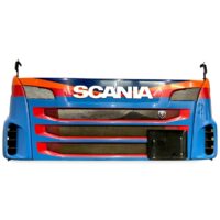 Grilă superioară pentru Scania - Model colorat albastru și portocaliu