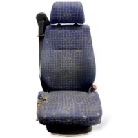 Scaun Șofer MAN Uzat, Tapițerie Albastră cu Model Geometric