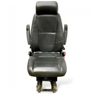 Scaun pasager single scania negru piele