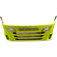 Grilă Superioară Scania - Model Verde cu Emblemă Chromată