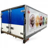 Cutie pentru camion Scania cu publicitate ICA