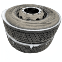 Set 2 Roți Camion Continental 295/80R22.5 225x825 16