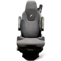 Scaun Șofer Solaris Negru/Gri cu Suport pentru Brațe