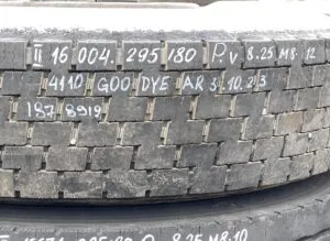 Roată scania 295/80r22. 5 8. 25 m8 12