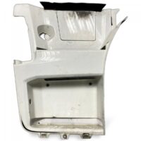 Placă de trepte corp din plastic mare stânga Scania - Albă, uzată