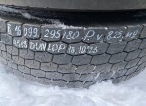 Roată dunlop 295/80r22. 5, 18. 10. 23, volvo 1 Roată dunlop 295/80r22. 5, 18. 10. 23, volvo