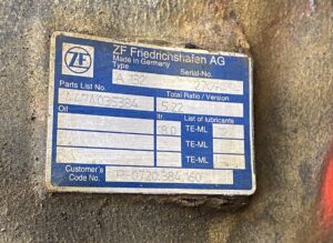 Diferential axa motrica zf friedrischafen ag a132 4474035384 5. 22 te-ml 12
