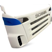 Grilă Superioară Scania - Model Alb cu Bandă Albastră