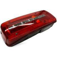 Lampă spate stânga DAF model 1981862, roșie și neagră, cu compartimente pentru becuri multiple