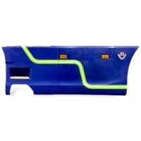 Spoiler Lateral Stânga Scania Albastru cu Dungi Verzi și Emblema V8