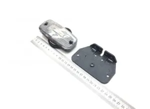 Lumină de marcare dreptunghiulară cu suport și cablu – 12 cm