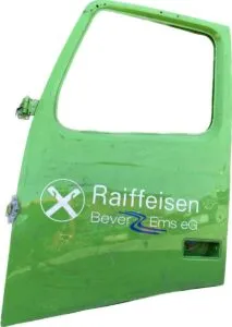 Ușă stânga verde volvo cu logo raiffeisen bever-ems eg