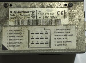 Amplificator audio blaupunkt ta41 scania 607 273 007 1 Amplificator audio blaupunkt ta41 scania 607 273 007