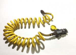 Furtun de aer spiralat galben pentru remorcă volvo