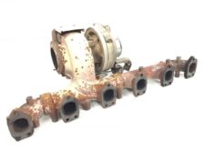 Turbocompresor DAF cu galerie de evacuare ruginită