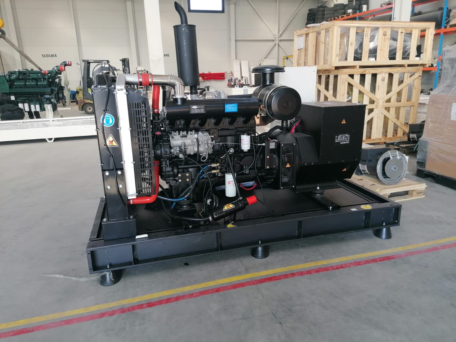 Generator de Curent Doosan 1000 kVA 800 kW cu Motor DP222CC – Nou, Garantie LYNDE, Alternator