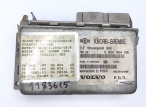 Unitate de control knorr-bremse elf steuergerät 24v volvo, part no: 0 504 004 105 1 Unitate de control knorr-bremse elf steuergerät 24v volvo, part no: 0 504 004 105