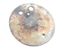 Placă metalică cu trei găuri și inscripție 1387162