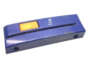 Placă de trepte, corp din plastic mic, stânga, scania, cu reflector galben 1 Placă de trepte, corp din plastic mic, stânga, scania, cu reflector galben
