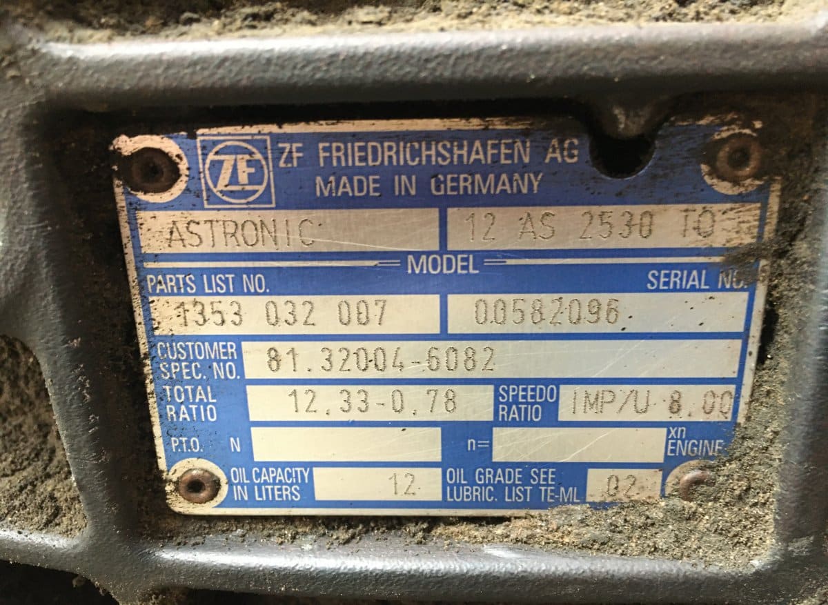Cutie de viteze MAN ZF ASTRONIC 12AS2530 – 2010