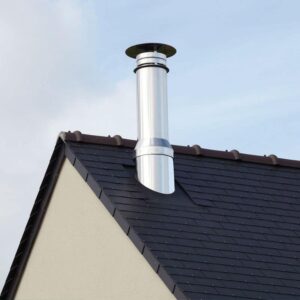 Horn de acoperiș izolat din inox și aluminiu 1 Horn de acoperiș izolat din inox și aluminiu