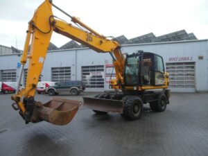 Excavator pe roți jcb js 160