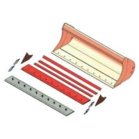 Lamă pentru cupă excavator, din Hardox, cu găuri