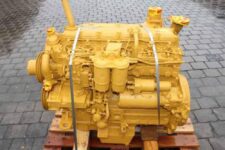 Motor Perkins TE T6354, vopsit galben, ambalat pe palet