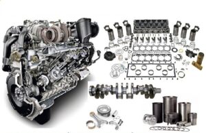 Motor complet recondiționat pentru excavatoare komatsu pc 300, 350, 400 – piese și componente incluse