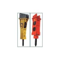 Picon hidraulic pentru buldoexcavator New Holland - model galben și roșu