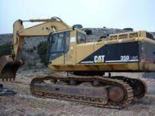 Piese din dezmembrări pentru excavator Caterpillar 350: motor, lanț rulare, pompă hidraulică