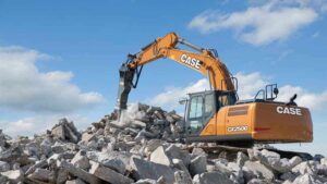 Excavator case cx250d pentru demolare