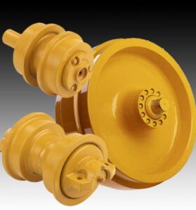 Roată de ghidaj idler john deere galbenă pentru modelul 650d