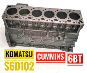 Bloc motor komatsu s6d102 cummins 6bt