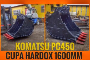 Cupa hardox 1600mm pentru komatsu pc450 1 Cupa hardox 1600mm pentru komatsu pc450