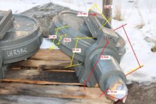 Roată de Ghidaj Idler Liebherr R914 C - 12 cu Dimensiuni Specificate