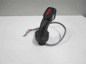 Joystick de control pentru miniexcavator cu cablu și buton roșu 1 Joystick de control pentru miniexcavator cu cablu și buton roșu