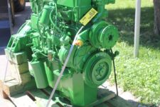 Motor Mercedes OM 352 pentru Liebherr LR 611 - Recondiționat și vopsit verde