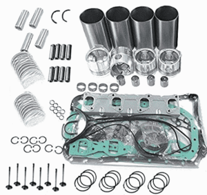 Set piese motor pentru kubota v3300 (segmenti, pistoane, camasi, garnituri, supape)